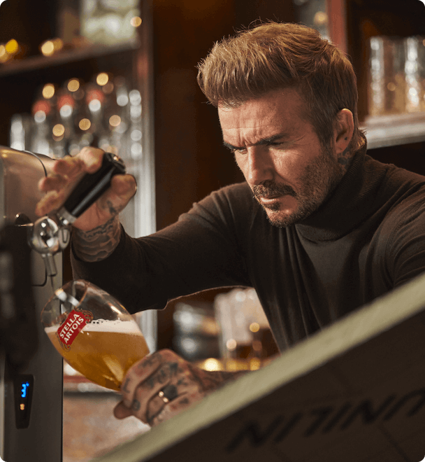 Beckham beer advert