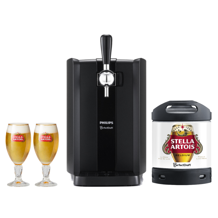 PerfectDraft Black Machine with Stella Artois